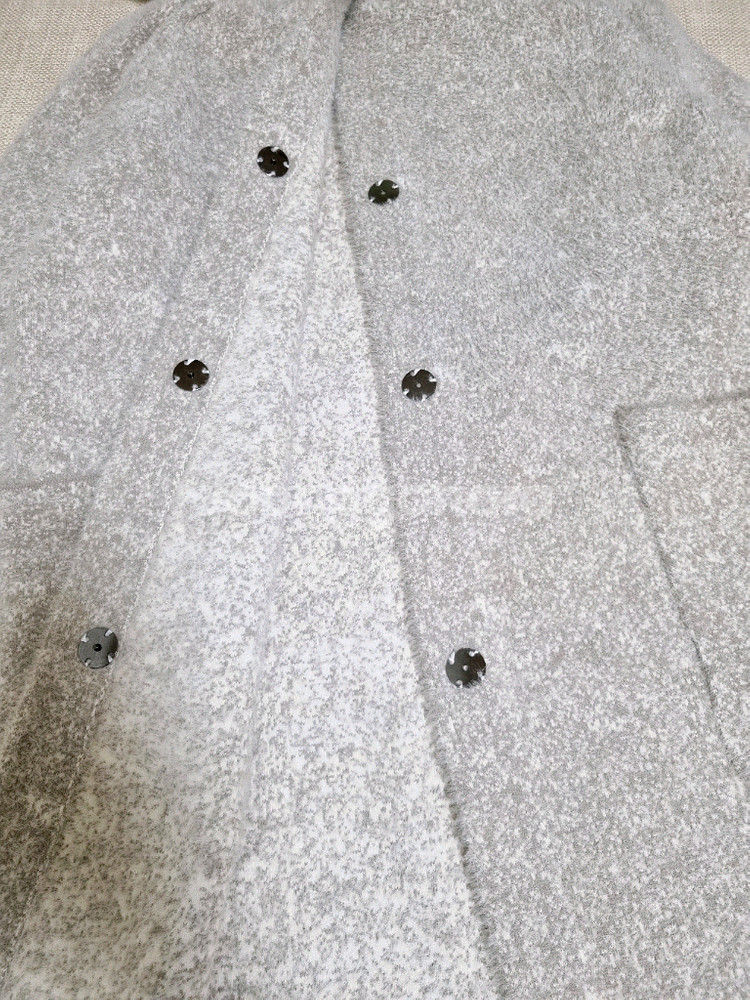 (새옷)압축울소재 후드 롱니트코트. 프리사이즈--4