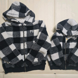 폴로 랄프로렌 체크 후드 집업 100 140