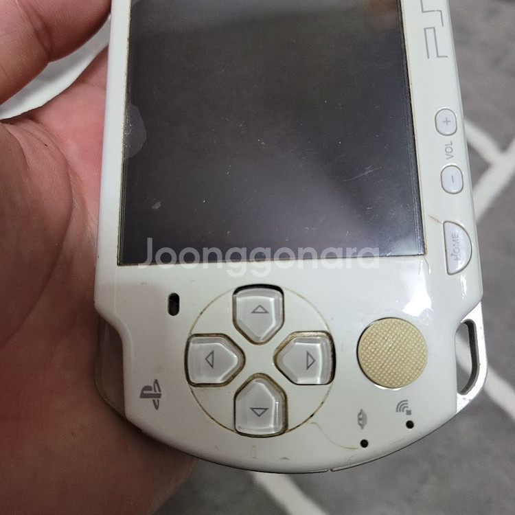 소니 PSP2005번 흰색 게임기 부품용--2