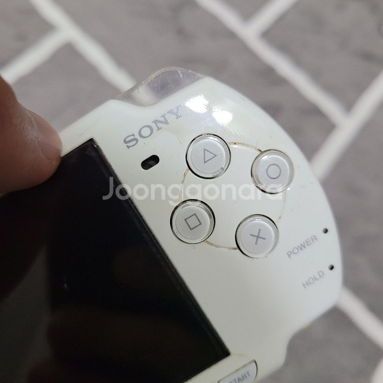 소니 PSP2005번 흰색 게임기 부품용--3