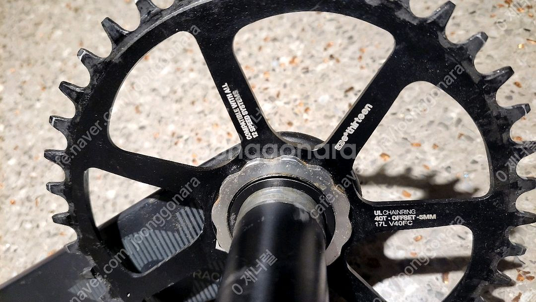 이서틴 카본 크랭크 170,40t,,스핀들30mm--2