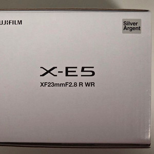 후지필름 X-E5 실버 + XF 23mm F2.8 렌즈