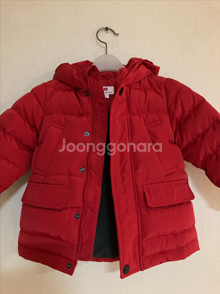 여아 유아 래핑차일드 오리털 덕다운 패딩 점퍼 90--3