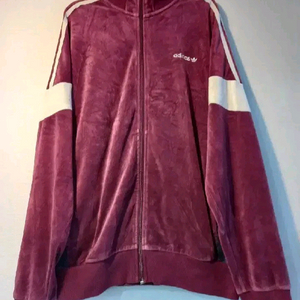 아디다스 희귀 벨벳 버건디 핑크 트랙탑 저지 져지집업 95~100