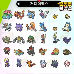 거다이맥스 포켓몬 분양 / 소드 실드 / 닌텐도 스위치