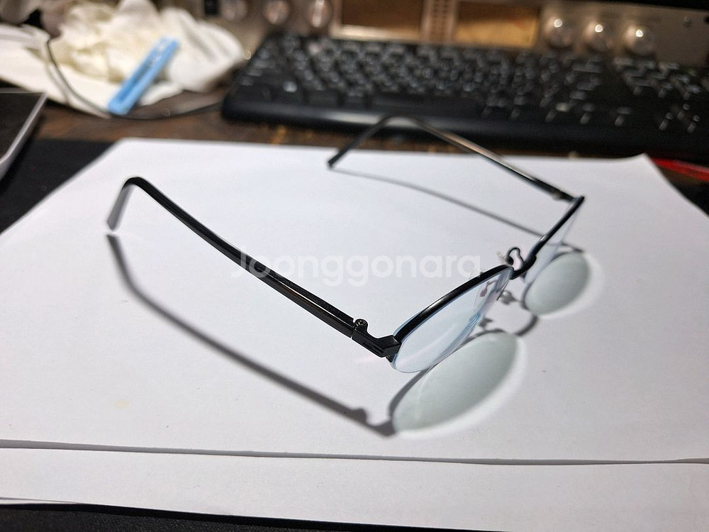 일본 구찌 반무테 안경테 안경 티타늄 GG-9550J C8B 명품 일본 y2k 패션 빈티지 레트로 복고 감성--2