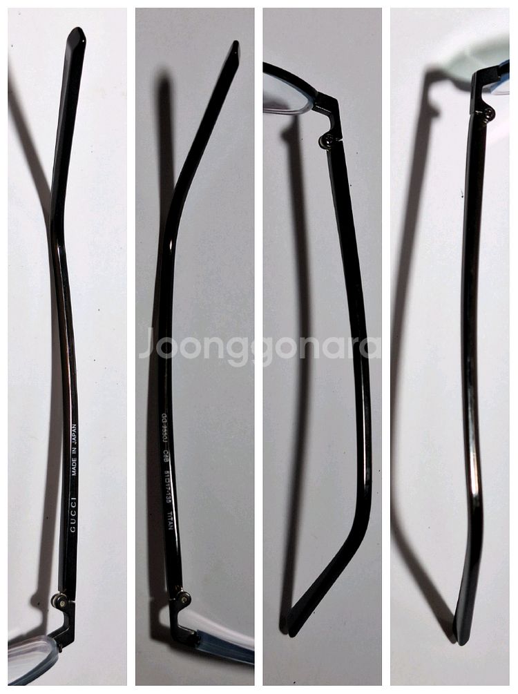 일본 구찌 반무테 안경테 안경 티타늄 GG-9550J C8B 명품 일본 y2k 패션 빈티지 레트로 복고 감성--6