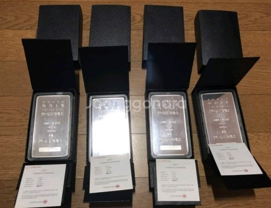 한국금거래소 실버바 1kg 4개 세트--0