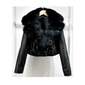 리얼 폭스퍼카라 가죽 라이더 자켓 (새상품)