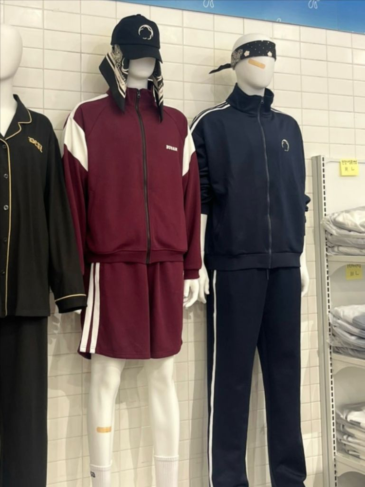 외모지상주의 부산 크루 트레이닝 셋업 네이비 이미지