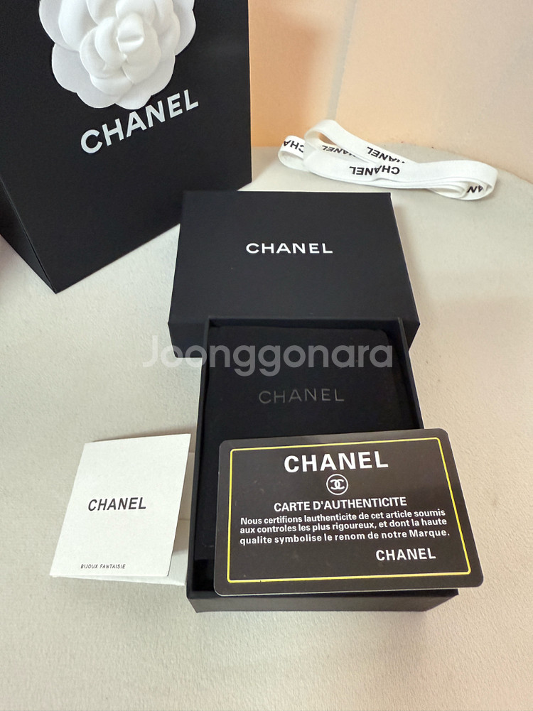 샤넬 목걸이+귀걸이세트 풀박스--3