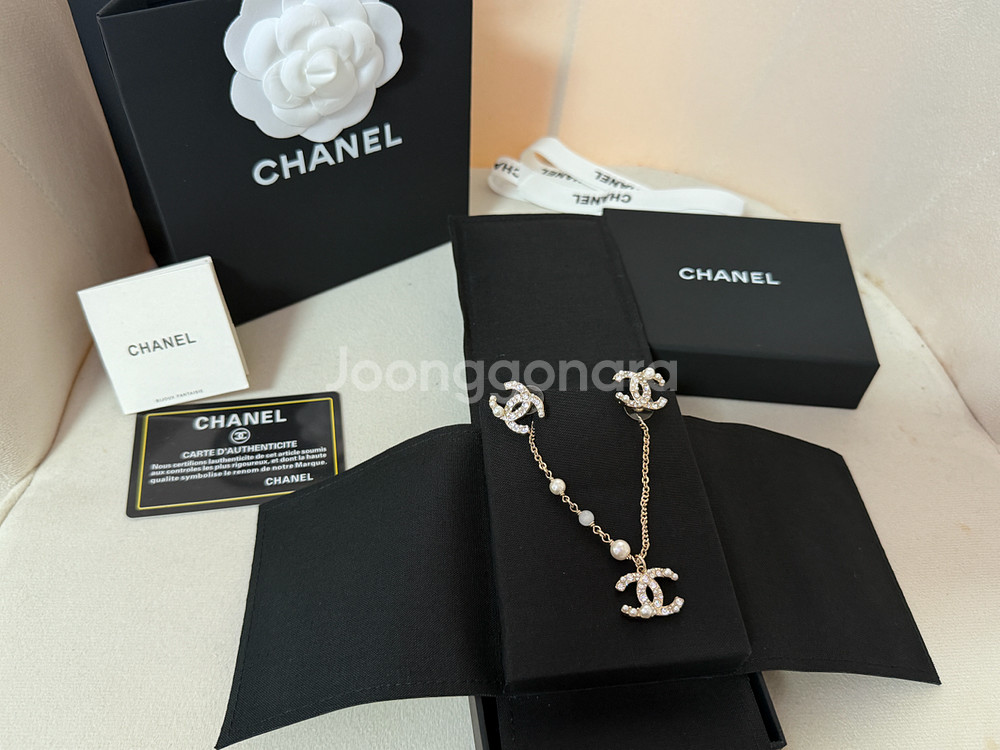 샤넬 목걸이+귀걸이세트 풀박스--0