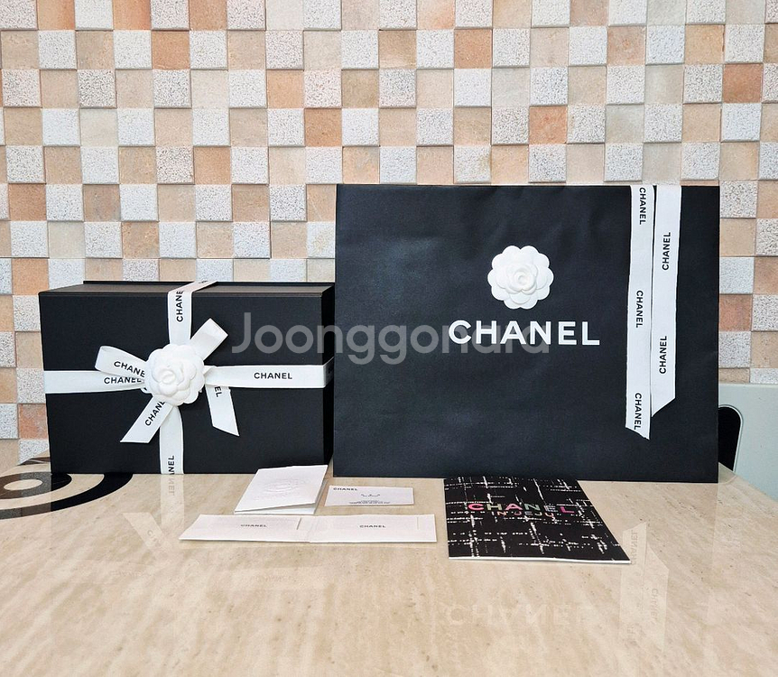 [백화점정품]샤넬 쇼핑백+박스+까멜리아+리본+속지+북렛+명함 풀 구성품,샤넬 가방,샤넬 리봇,샤넬--0