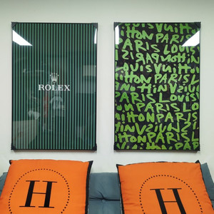 로렉스그림 로렉스액자 롤렉스 루이비통 대형 그림액자 그림 액자 팝아트 인테리어소품 명품그림 명품액자 꽃 선물