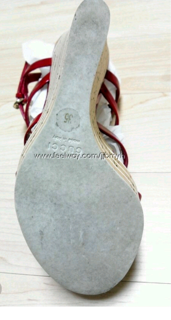 구찌 웨지힐 35사이즈(실착1회)--3