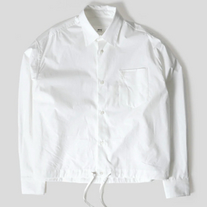 아미 드로스트링 화이트 셔츠