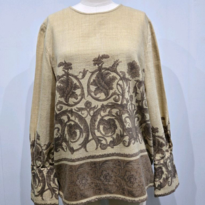 발렌티노 빈티지 플라워 패턴 블라우스