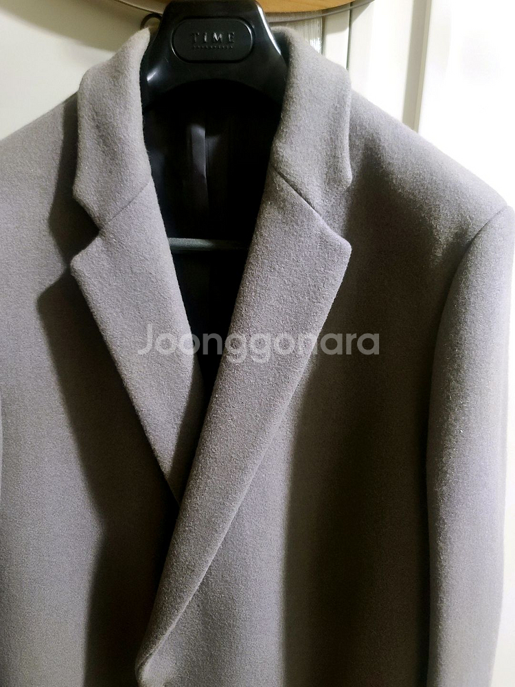 지오지아 And Z / 앤드지 세미오버핏 오트밀 그레이 반더블 코트 / 100(100~105)--1