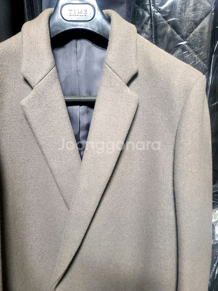 지오지아 And Z / 앤드지 세미오버핏 오트밀 그레이 반더블 코트 / 100(100~105)--3