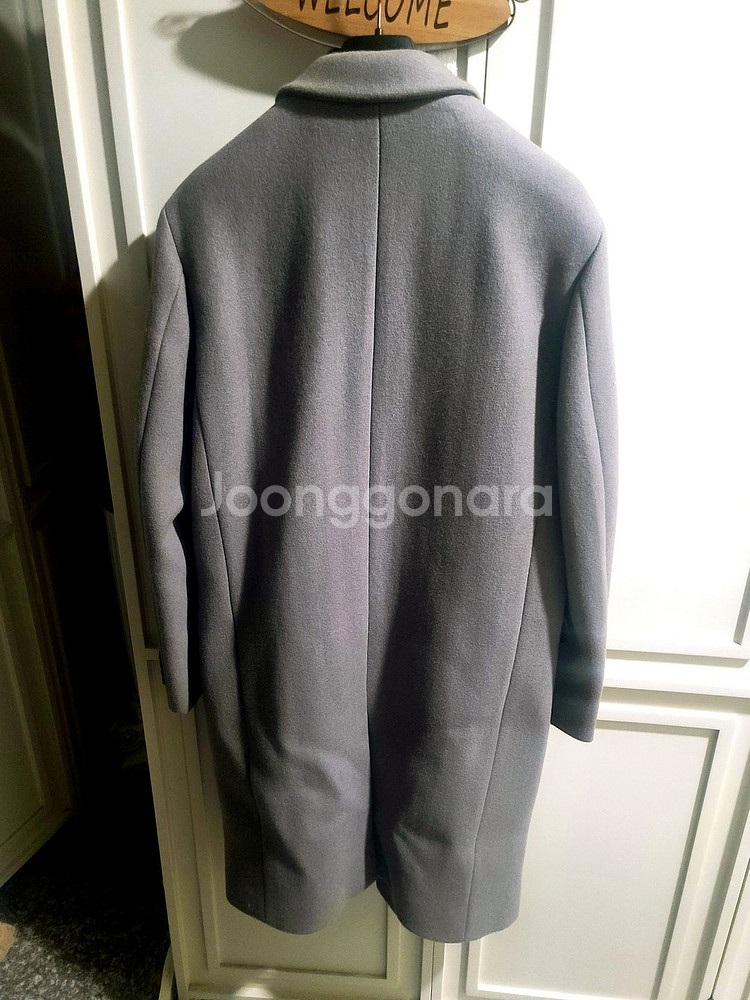 지오지아 And Z / 앤드지 세미오버핏 오트밀 그레이 반더블 코트 / 100(100~105)--2