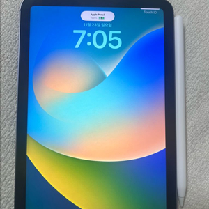 아이패드 미니 6 퍼플 셀룰러 256(리퍼-배터리101%) + 애플펜슬 2세대