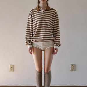 비아플레인 신상 스트라이프 pk셔츠