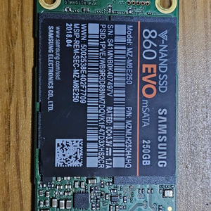 삼성 860 EVO mSATA 250GB SSD
