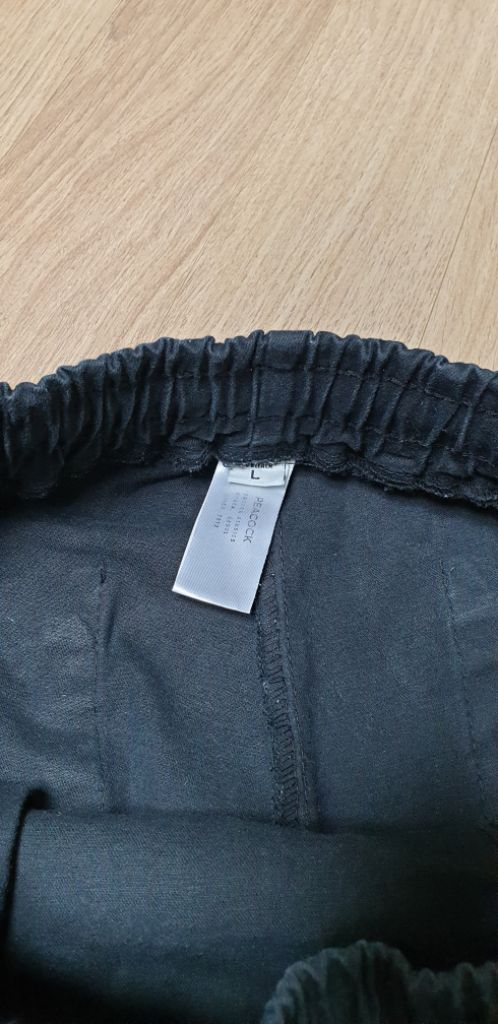 PEACOCK 남성 조거 팬츠 스판 밴딩 L 블랙--9