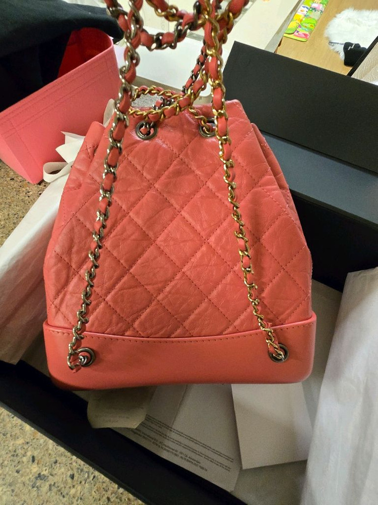 샤넬 가브리엘 백팩 핑크 스몰--1