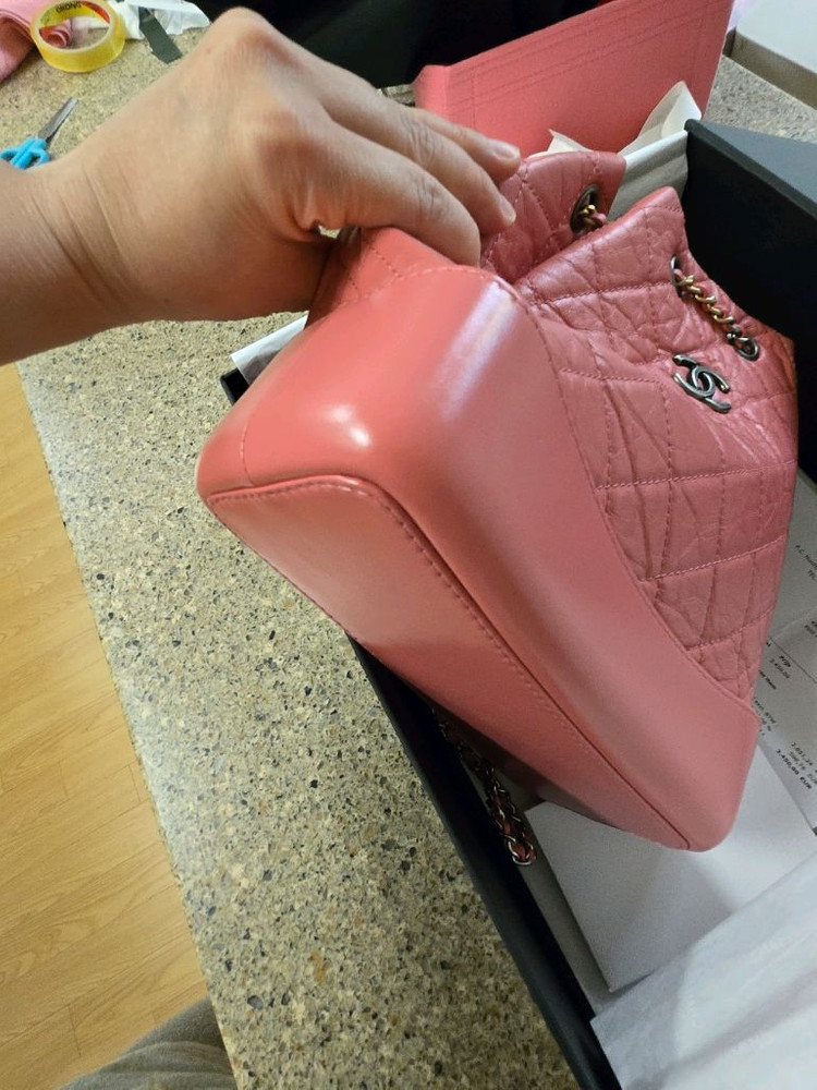 샤넬 가브리엘 백팩 핑크 스몰--4