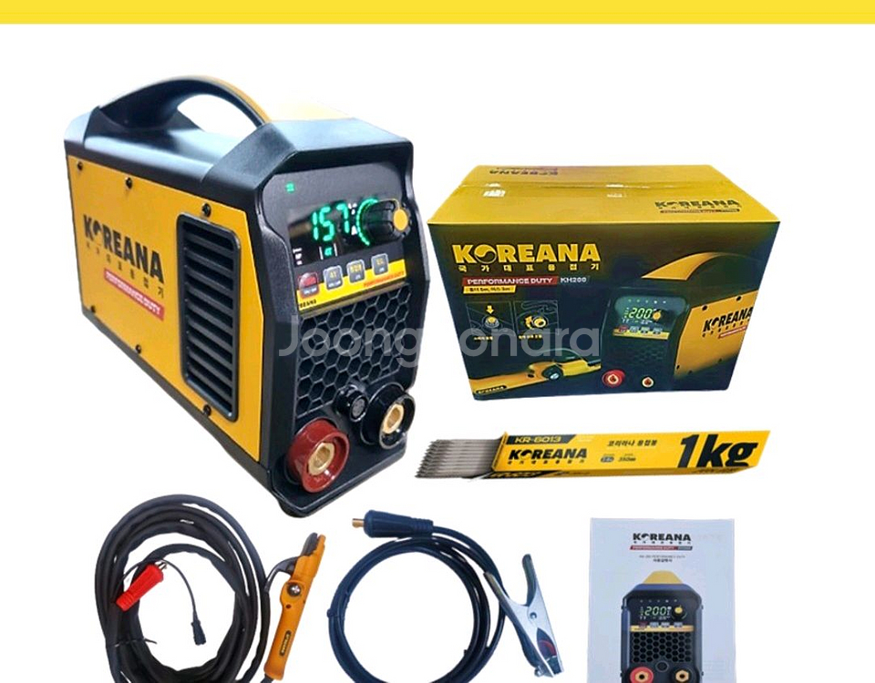 코리아나 아크용접기 kh200 홀더10m 어스5m--1