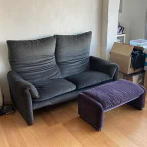 Cassina 까시나 마라룽가 2.5 소파 + 풋레스트 세트 이미지