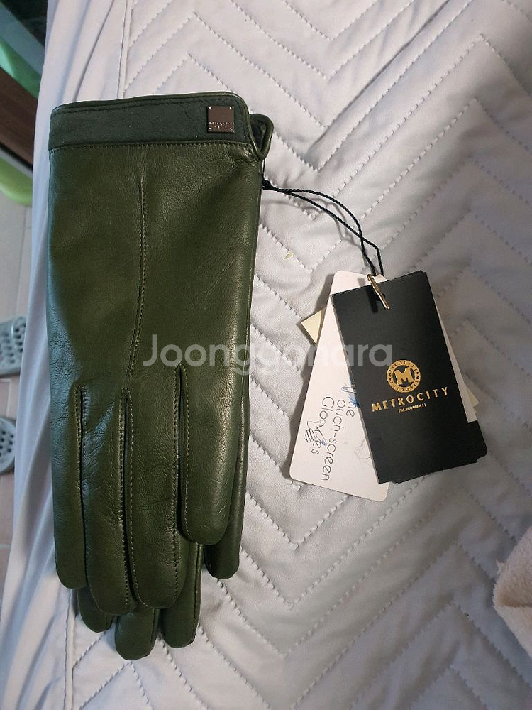 메트로시티 여성 양가죽 장갑 M 새상품--0