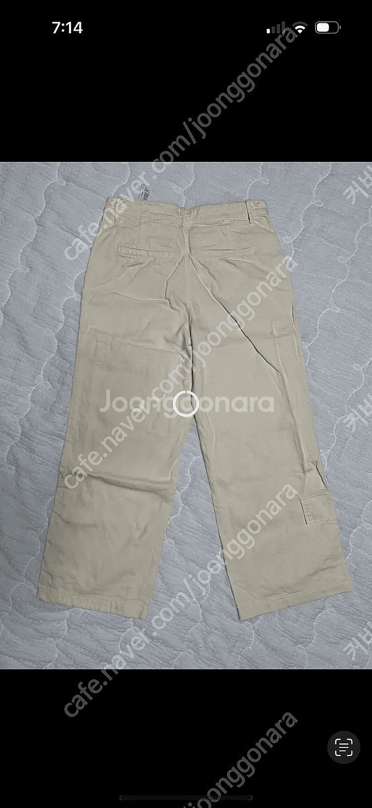 택포)자라 로우라이즈 와이드 카고팬츠--3