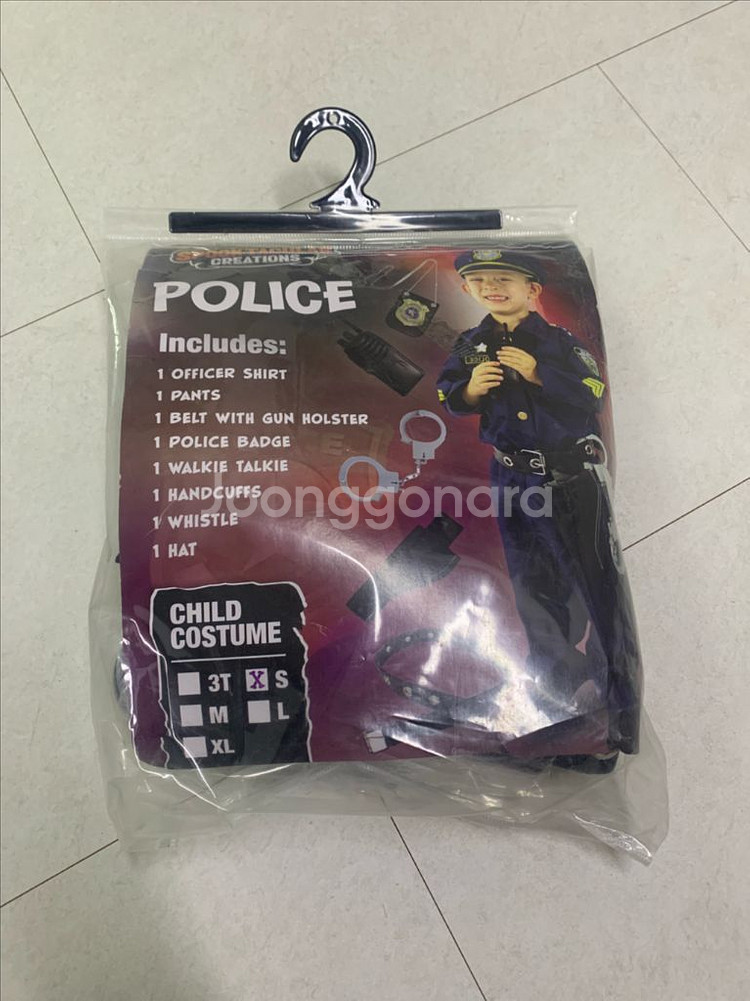경찰 코스튬 5-6세--0