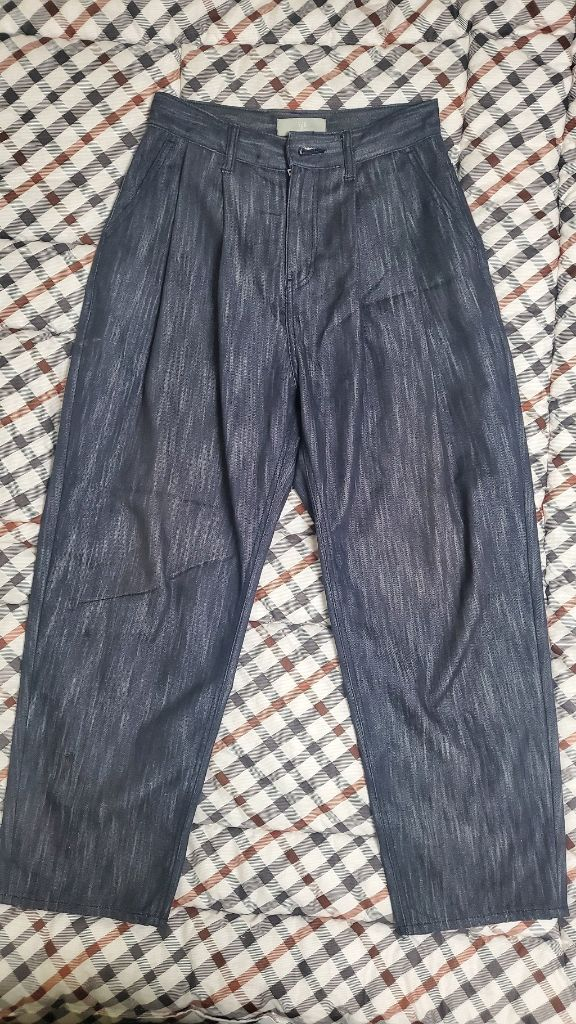 페이탈리즘 투턱 와이드 인디고 데님 블루 이미지