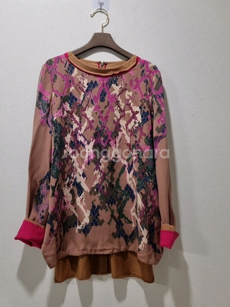 마인(MINE) 패턴 블라우스--3