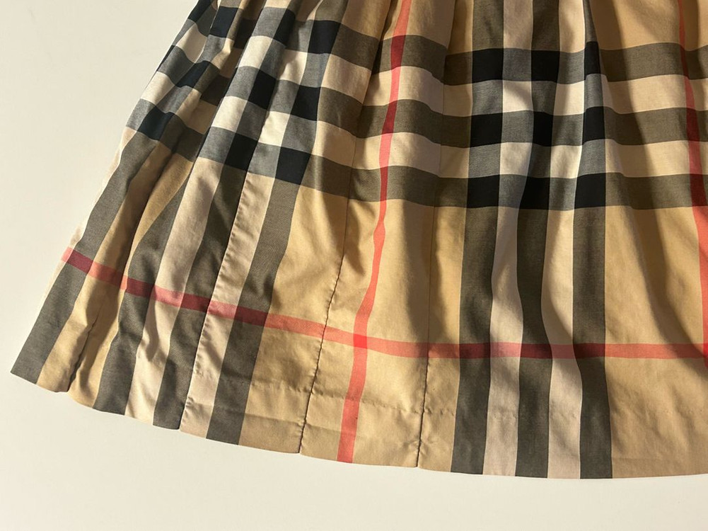 버버리 키즈 체크스커트(14y)--3
