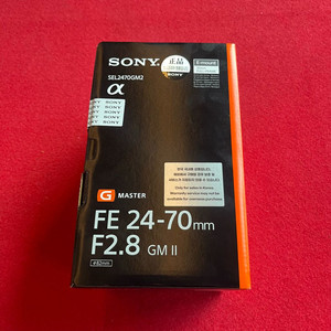 소니 FE 24-70mm F2.8 GM II 렌즈 미개봉 새제품