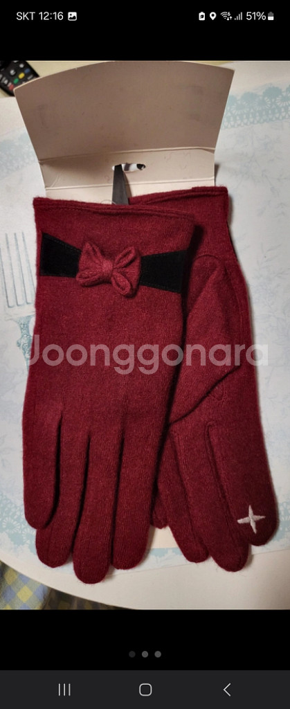 올리비아하슬러 스마트폰터치 장갑(새상품)--0