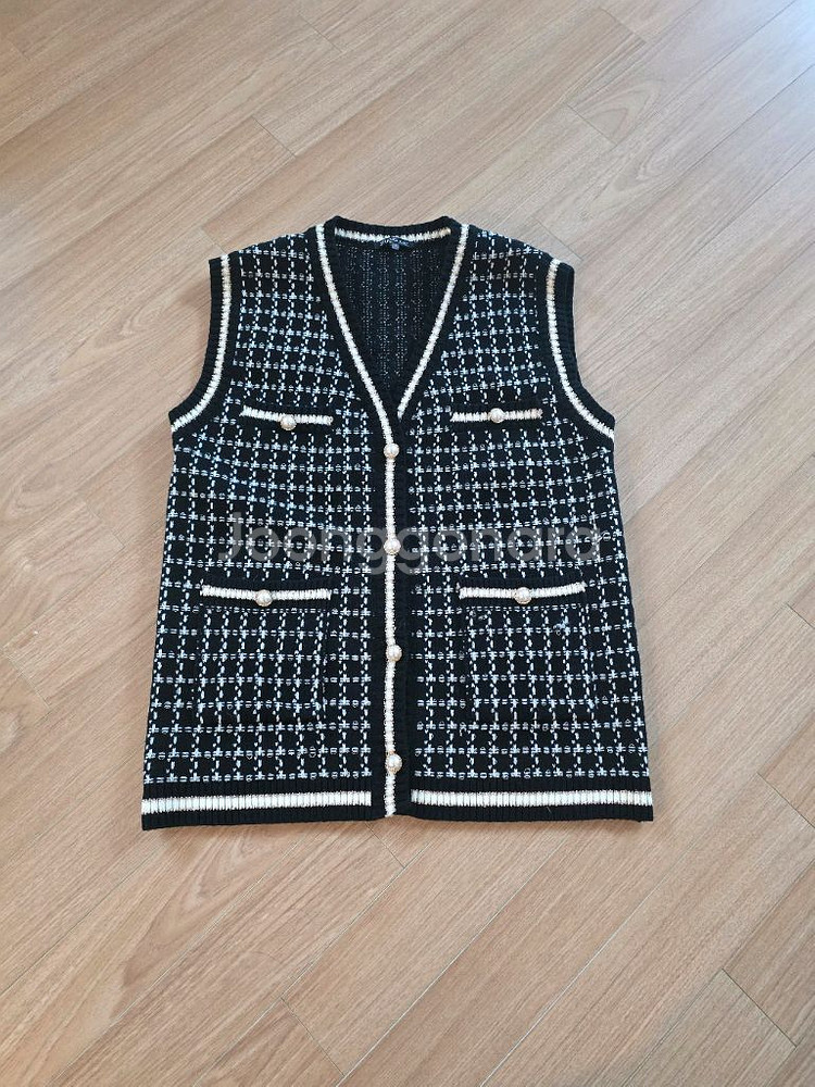 STUDIO LAP 트위드 베스트 조끼--0