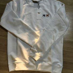 메종키츠네 더블 폭스 기모 맨투맨 화이트 XL 이미지