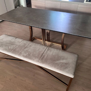 6인용 고급 세라믹식탁+벤치의자