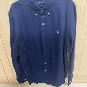 [새상픔]폴로 린넨셔츠/다크네이비+화이트포니 M