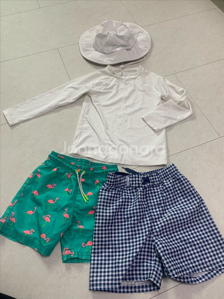 남아 래쉬가드세트(4세) 래쉬가드, 바지2, 모자--0