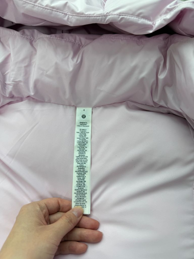 lululemon 룰루레몬 원더퍼프 조끼 핑크 #4--1