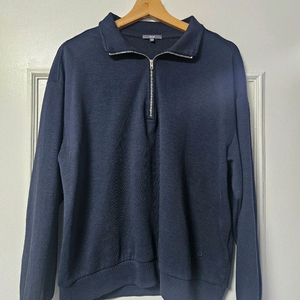 자주 jaju 네이비 집업 맨투맨 긴팔티셔츠 편의점 반값 택포 만원