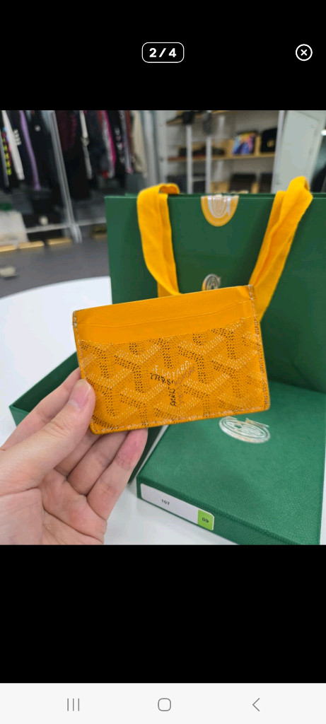 [A급컨디션] 고야드 생쉴피스 카드지갑 옐로우--1