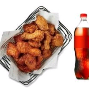 교촌 반반한마리+콜라1.25L