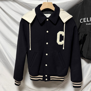 [S+급/36] 셀린느 울 캐시미어 테디 후드자켓 여성